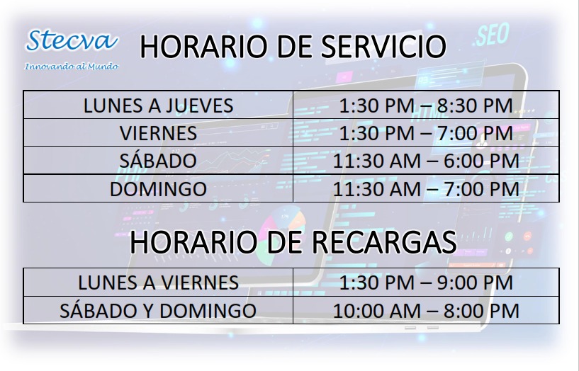 HORARIO 2026